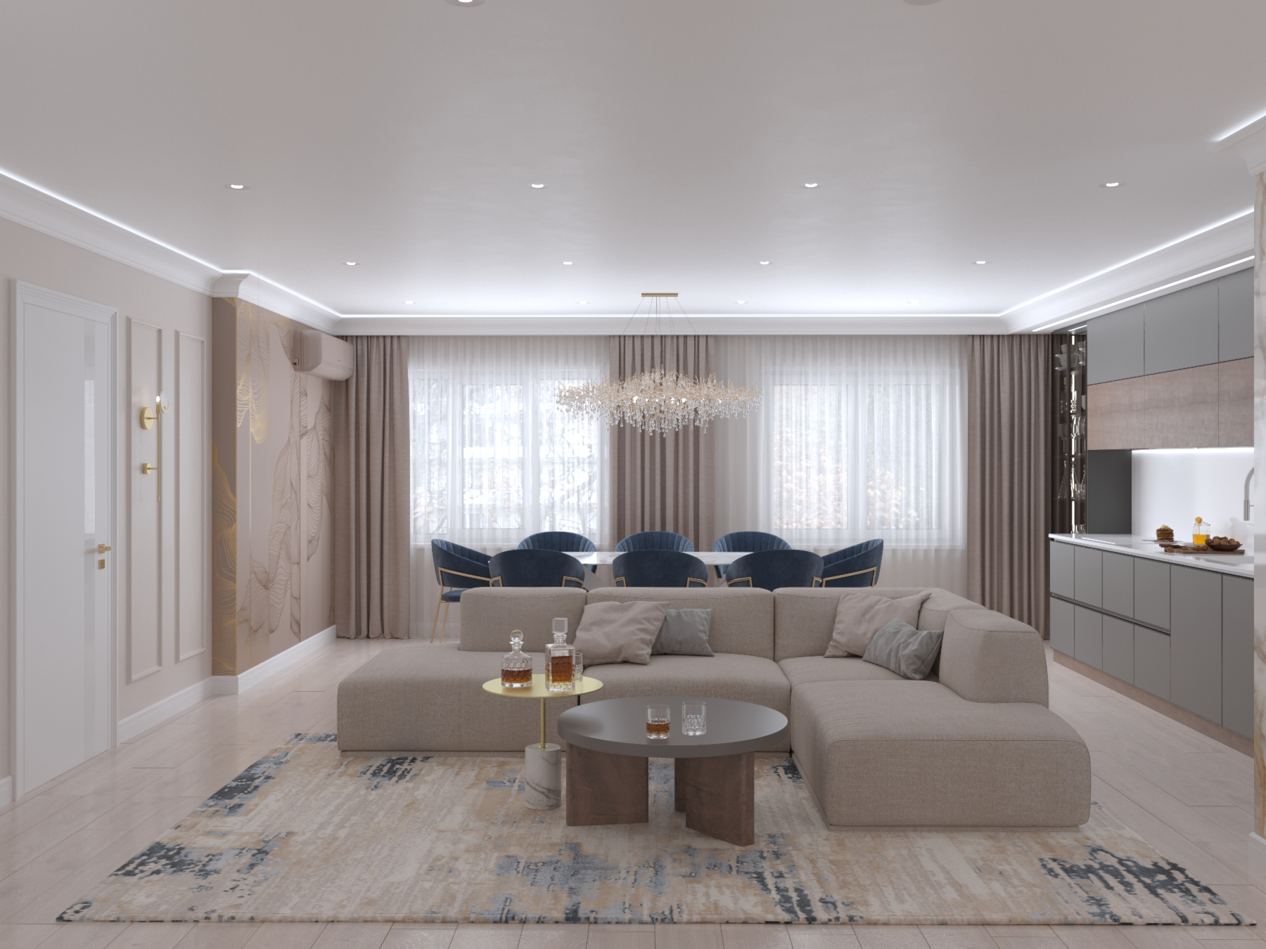 Квартира в центре Саратова, ЖК Прометей общей площадью 110 м.кв